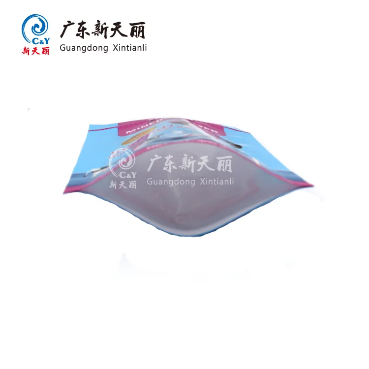 plastic bath salt packaging bag stand-up zipper plastic bag for natural ocean sea salt packaging
