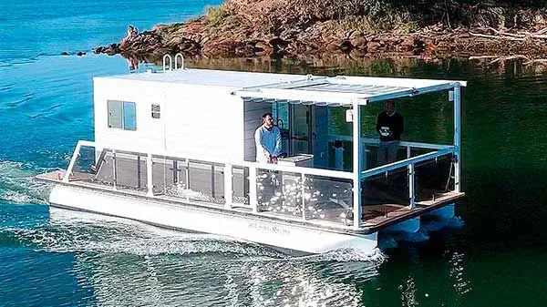 38ft Алюминиевый понтон роскошный плавучий дом для отдыха лодка продажи