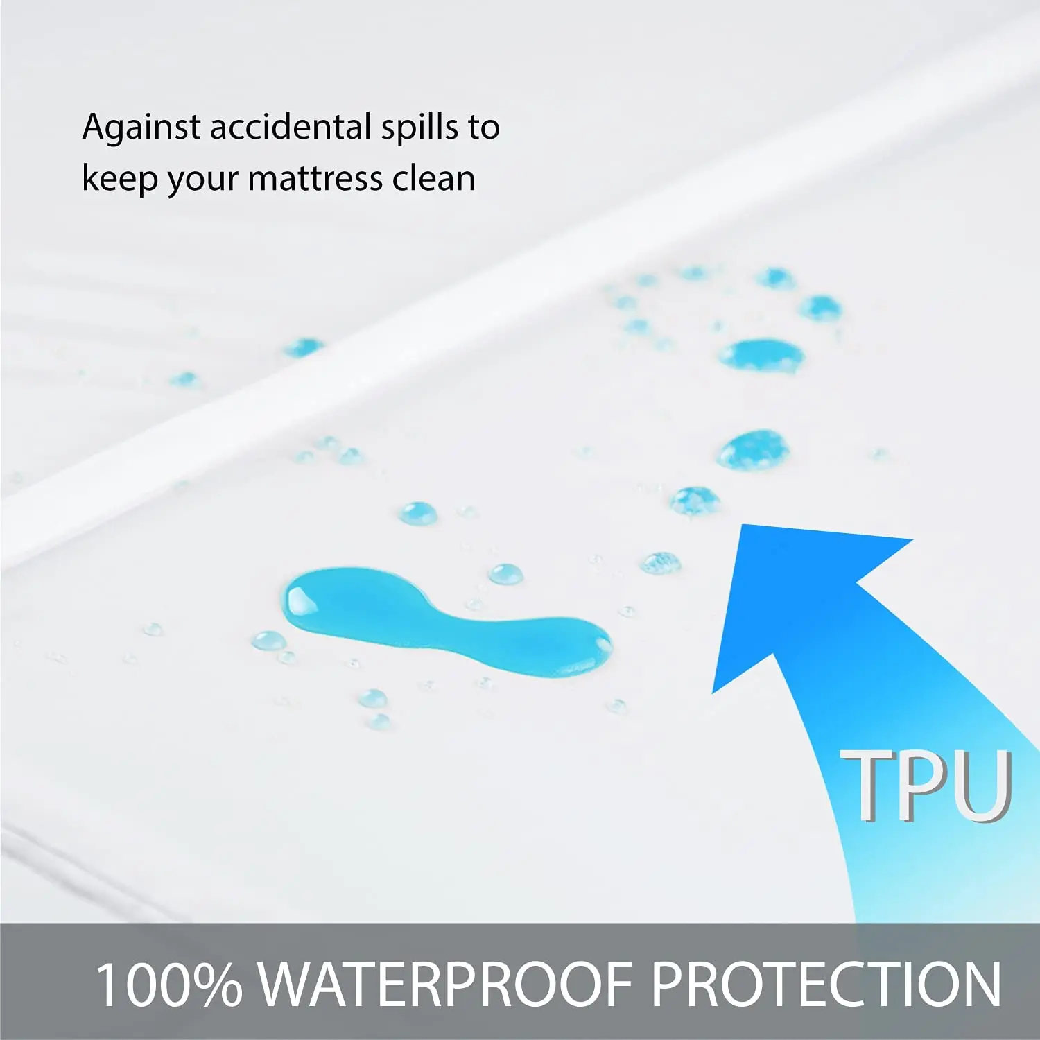 Vinyl Free Bed Bug Hypoallergenic Waterproof  Premium Mattress Protector COver