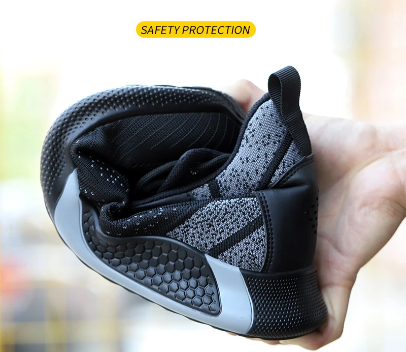 Non-slip Anti-smash anti-stab Unisex work shoes Men indestructible shoes Steel toe safety shoes boots