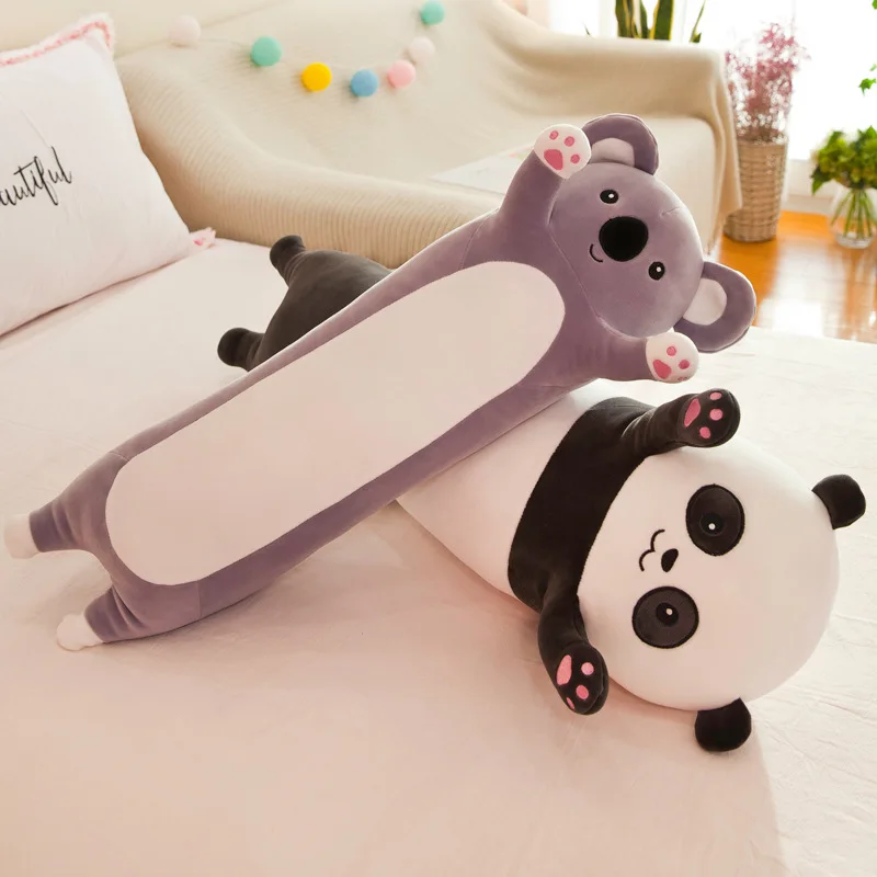 Long Cute Animal Pillow Soft Long Panda Plush Toy Sleeping Soft Animal Stuffed Plush for Fashionable Gifts