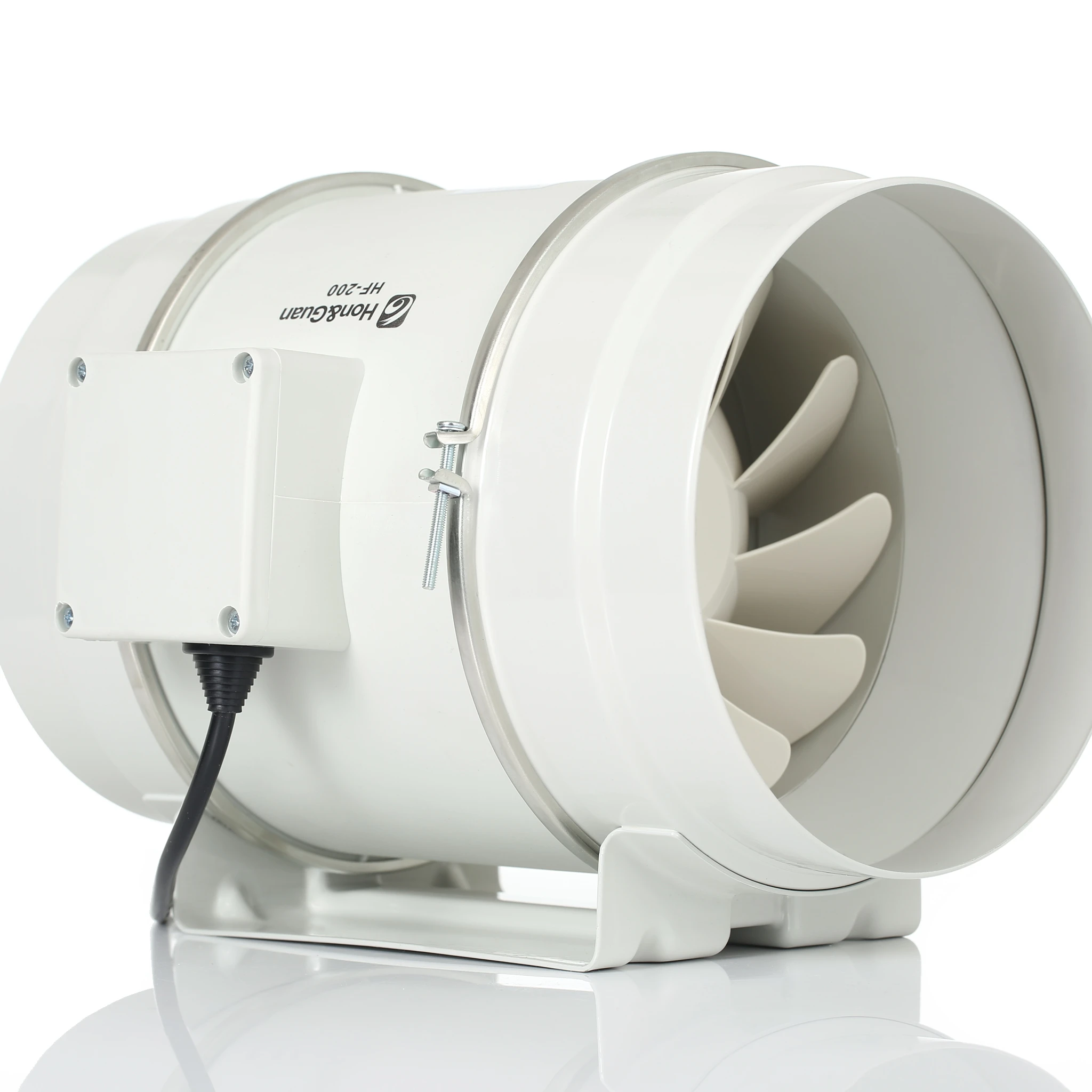 Hot sales inline duct fan 6 inch optimal air flow ventilation fan exhaust motor fan for control panel