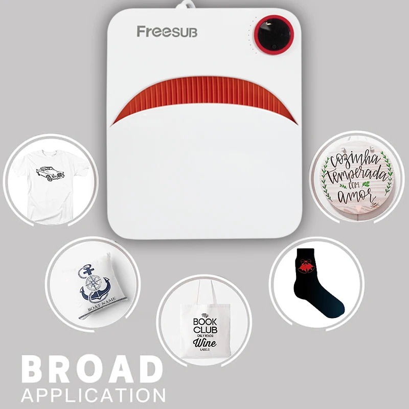 Freesub hand easy tshirt sublimation printing machine portable heat press machines for small businesses F1210