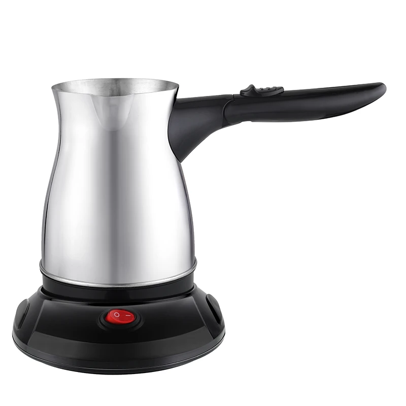 0.6l stainless steel  collapsible handle 360 Degree Heating Electric Turkish Coffee kettle  turkey coffee maker