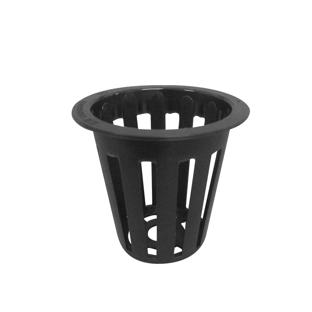 White and Black Net Mesh Pots Hydroponic Plastic Plant Pot