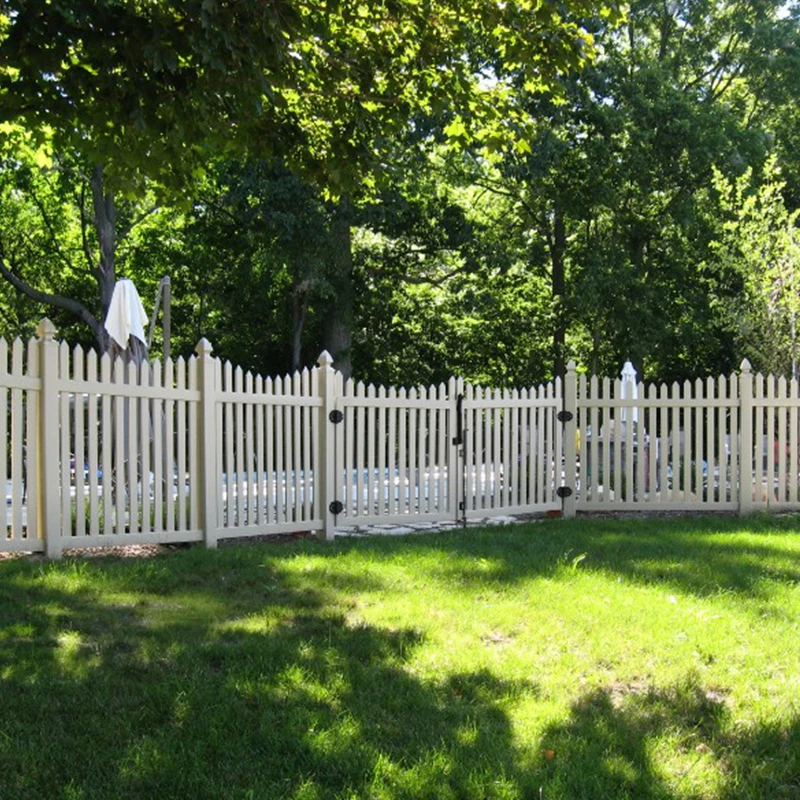 American Style Cheap PVC Plastic Decorative Picket Garden Fence Panel