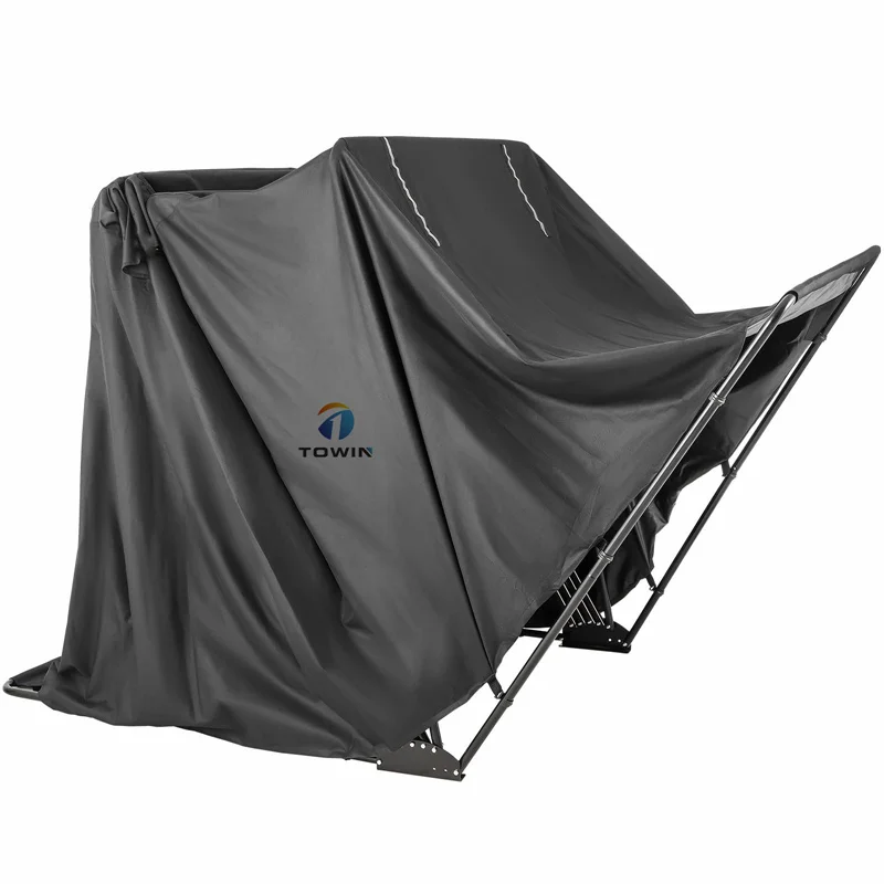 outdoor the motorcycle shelter storage cover tent garage with metal frame waterproof protection