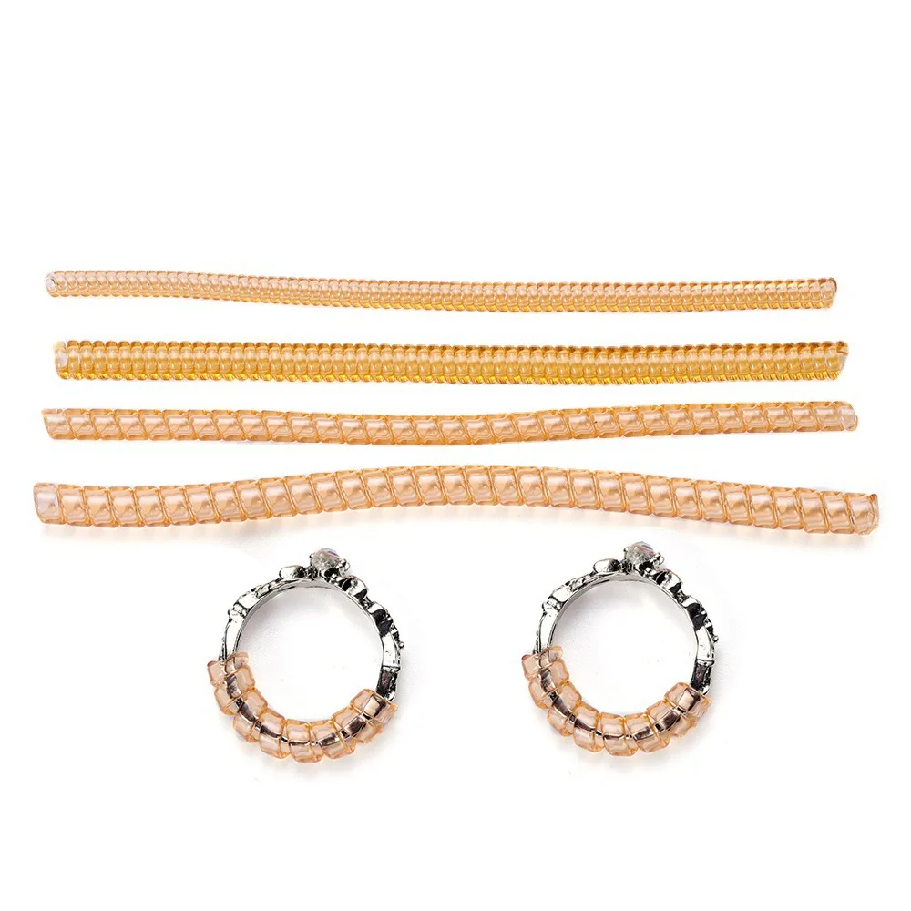 Adjustment Elastic Size Customized Yellow Gold Clear Winding Wire Adjust Ring Diameter To Fit Finger Size