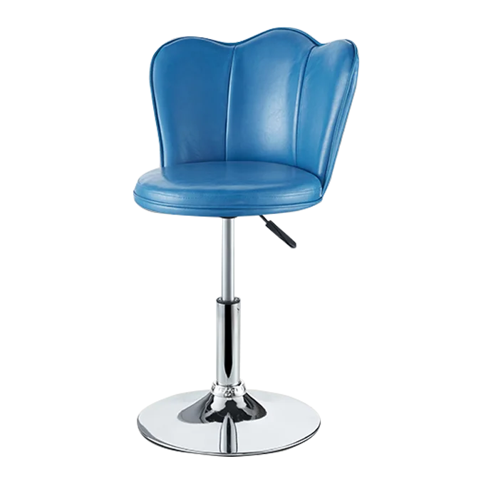 Simple Modern Grey Blue Green velvet PU leather Chairs Bar Stools High Chair Adjustable Swivel Height