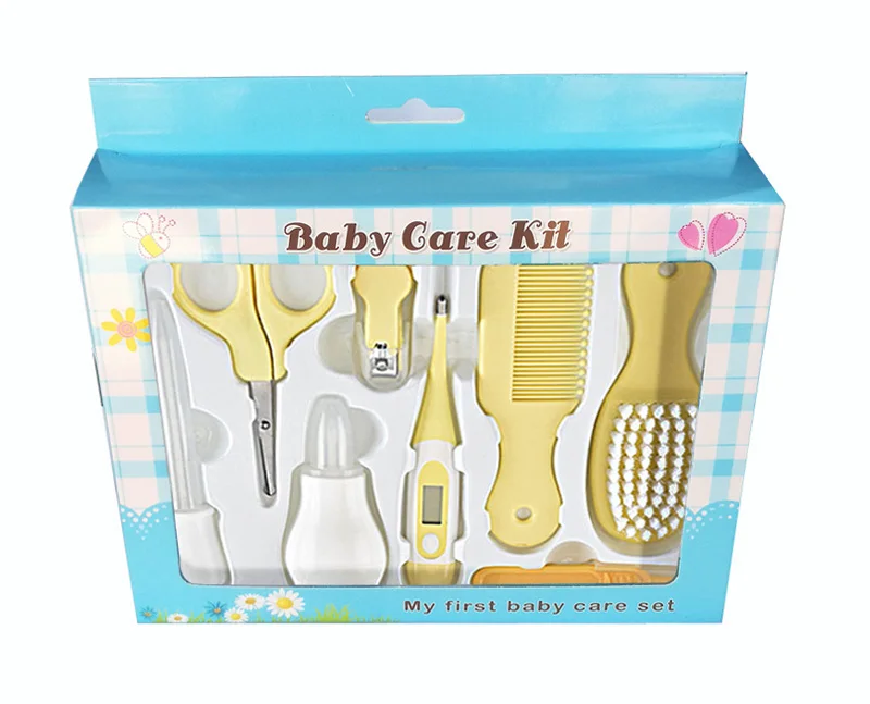 multifunctional nursery baby care kit health care  beauty care  comb nail clip  pincer thermometer