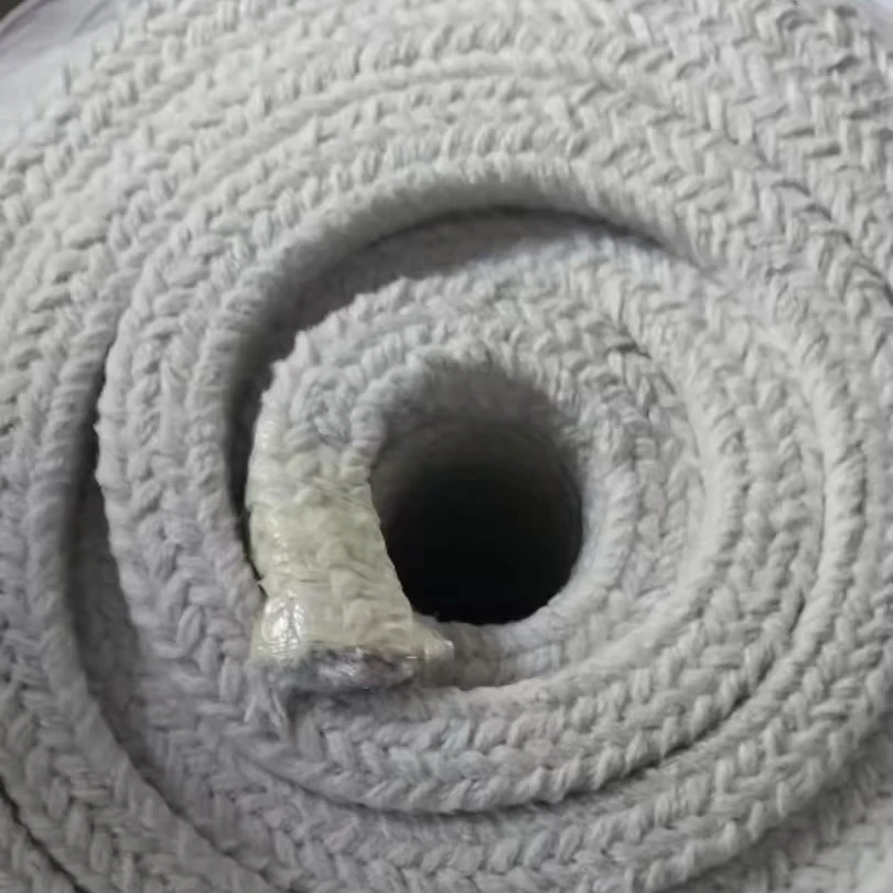 High Temperature Braided Ceramic Fiber Packing Rope for Gland Sealing