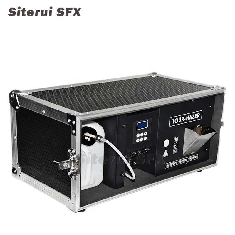 SITERUI SFX 2000w Mist Haze Machine Morning Fog with Flight case Support with DMX +remote Control for Disco and Stage Party