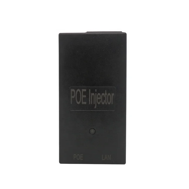 Power over ethernet 24V 30V 48V 60V 802.3af 802.3af 10 100 1000Mbps gigabit poe injector