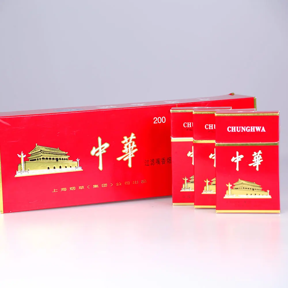 Custom Logo Printed Hot Sale Luxury King Size Packs Brand Cigarette Tobacco Products Packaging Paper Box