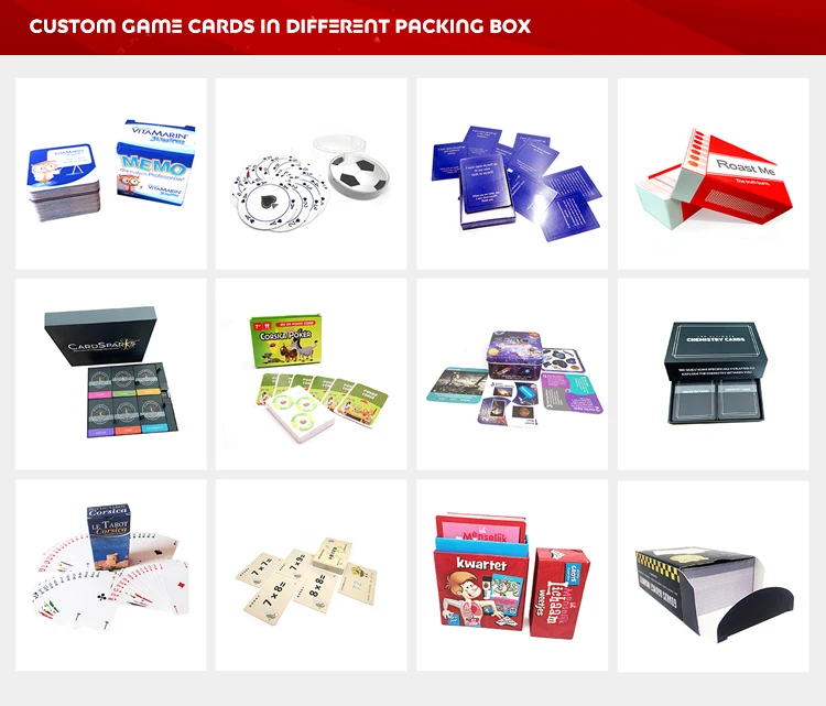 best quality custom 270gsm art paper printed advertising playing cards wholesale