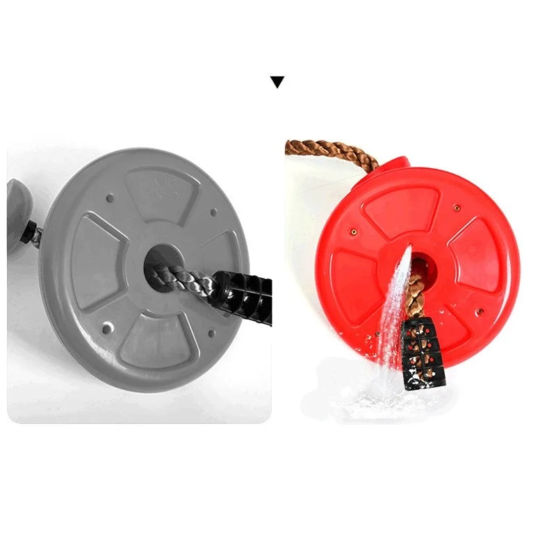 Wholesale Multicolor Outdoor Backyard Playground Toy Swing Set Includes Platforms Tree Climbing Ropes Disc Swings