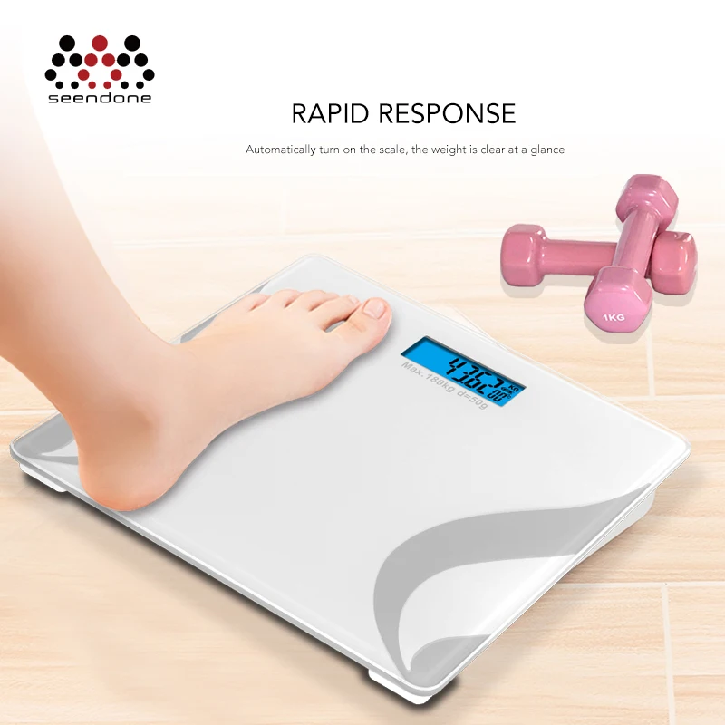 Цифровые весы для взвешивания из закаленного стекла, 180 кг