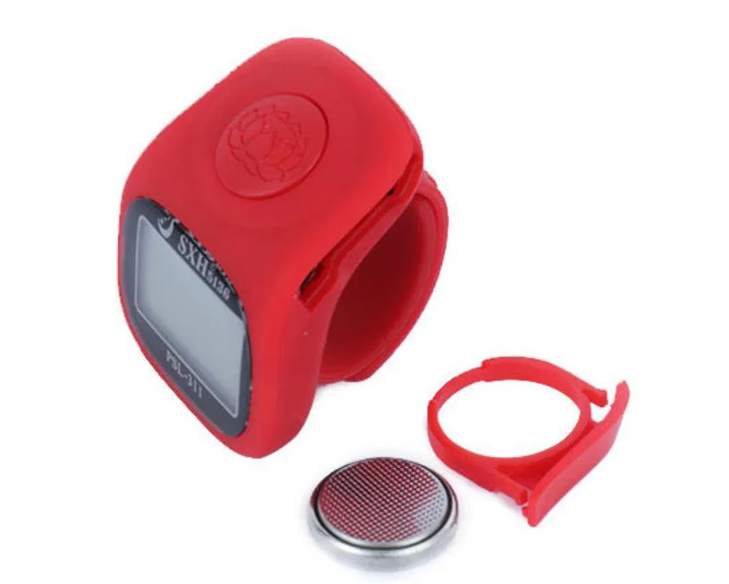 Oem digital counter electronic islamic LED prayer Muslim finger ring tasbih tasbeeh tally counter