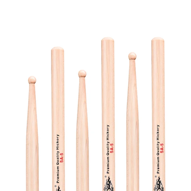 HUN Brand Drumsticks 5A with Ball Tip