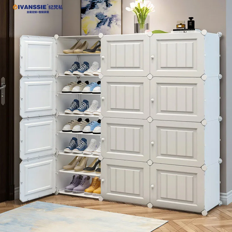 Shoe box & Organizers Cabinet Bedroom Household Multi-Layer Dustproof Door Large Capacity Dormitory Shoe Rack