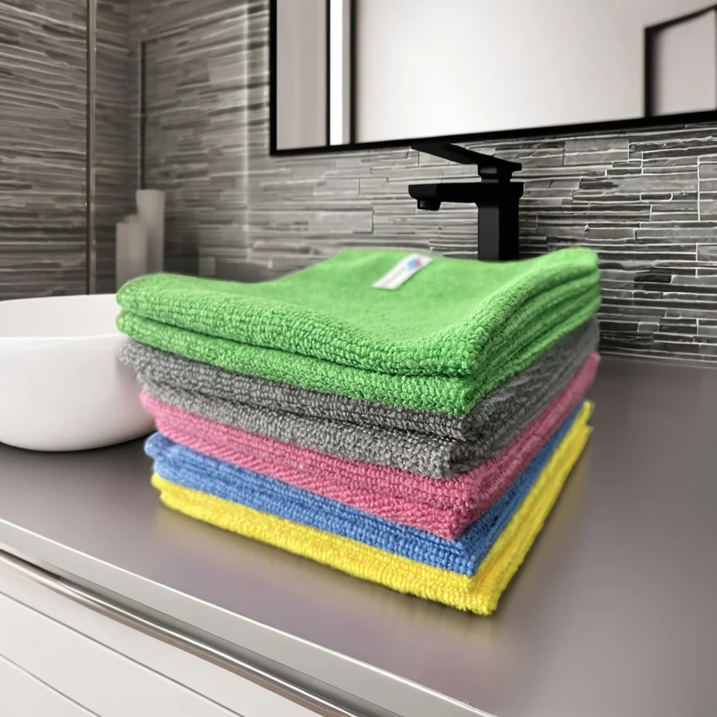 Absorbent window kitchen car detailing products microfiber glasses reusable cleaning cloth care detailing with logo