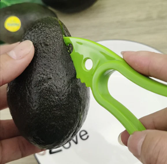 plastic kiwi fruit cutting spoon, kiwi serrated knife peeling scoop, avocado meat cutter tool avocado slicer