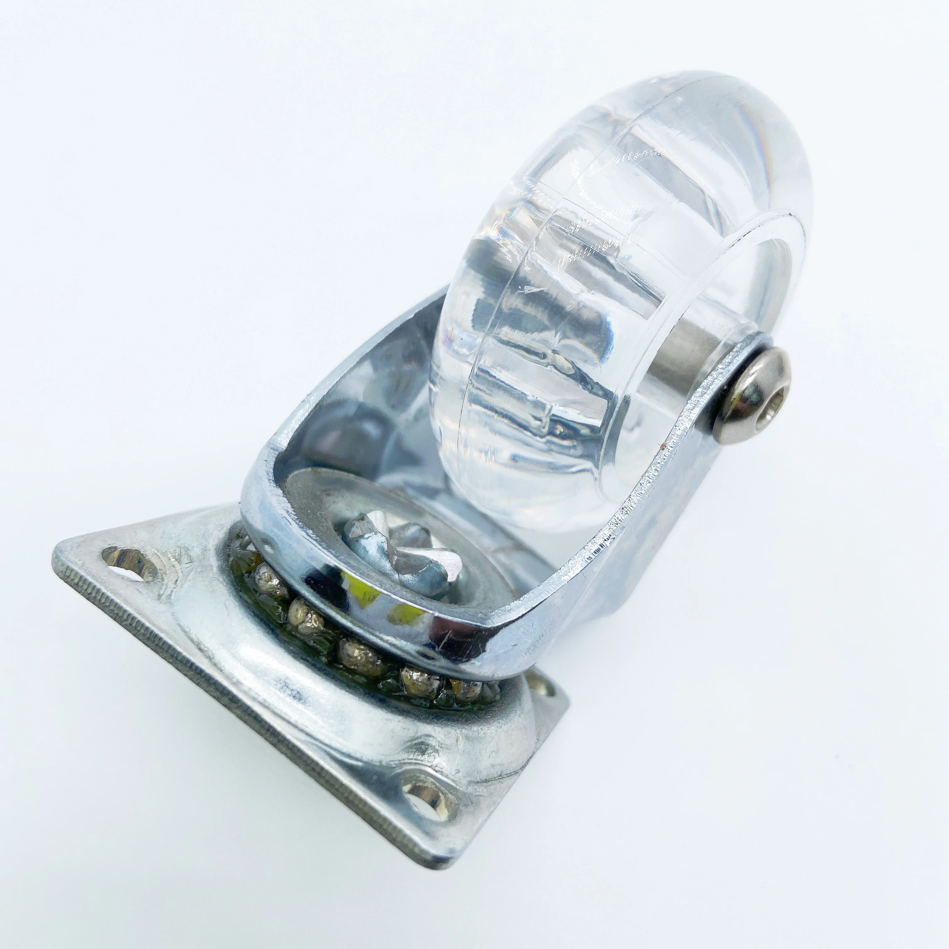 2022 Newest 1/1.5/2/2.5 inch PU caster wheels, PU Crystal furniture wheels