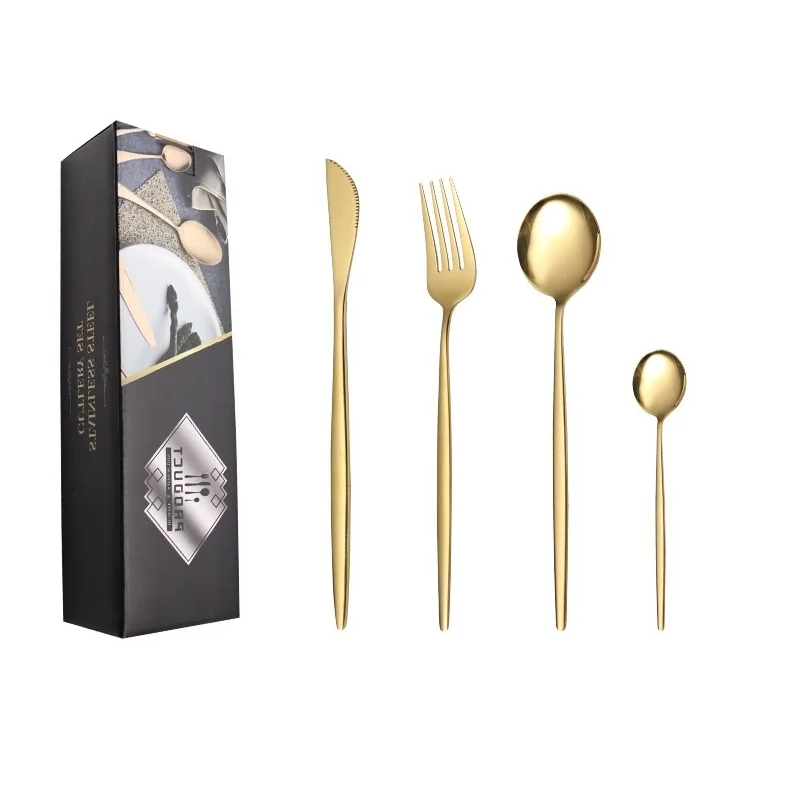 24 шт. набор столовых приборов из нержавеющей стали