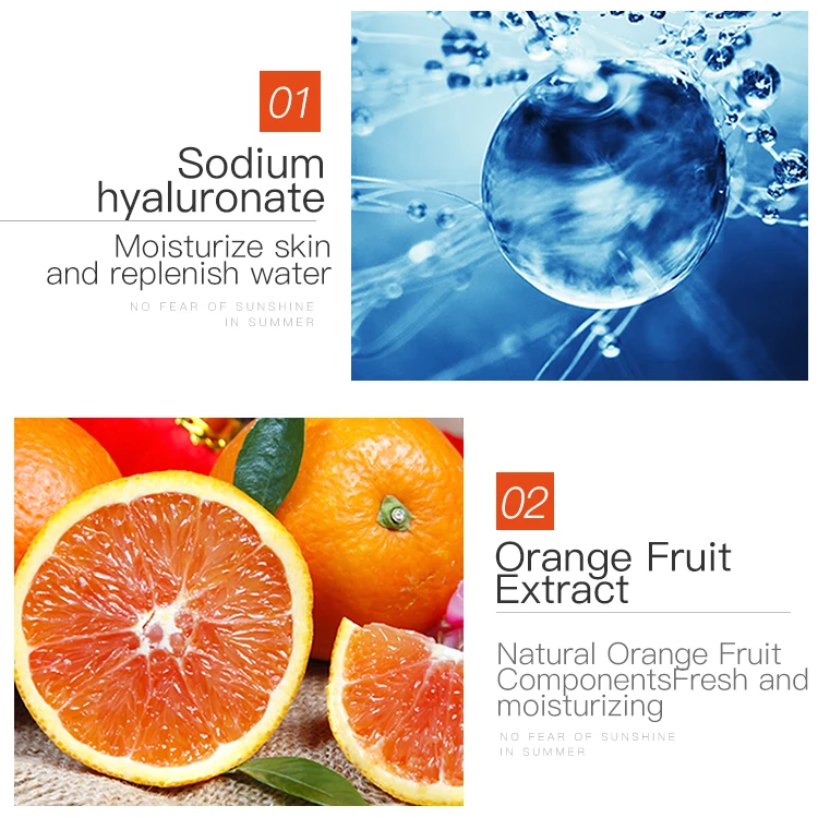 Images wholesale OBO factory anti aging organic orange face skin care serum