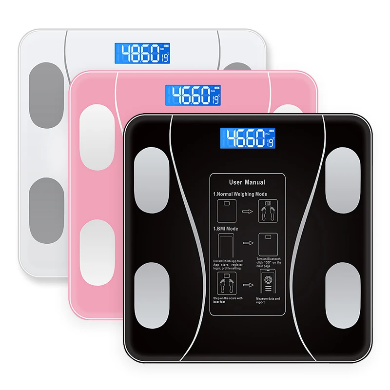 Bascula Balanza Digital Peso Corporal Smart Body Fat Weight Scales 180KG BMI Electronic Balance Bathroom Scale Weighing Scales