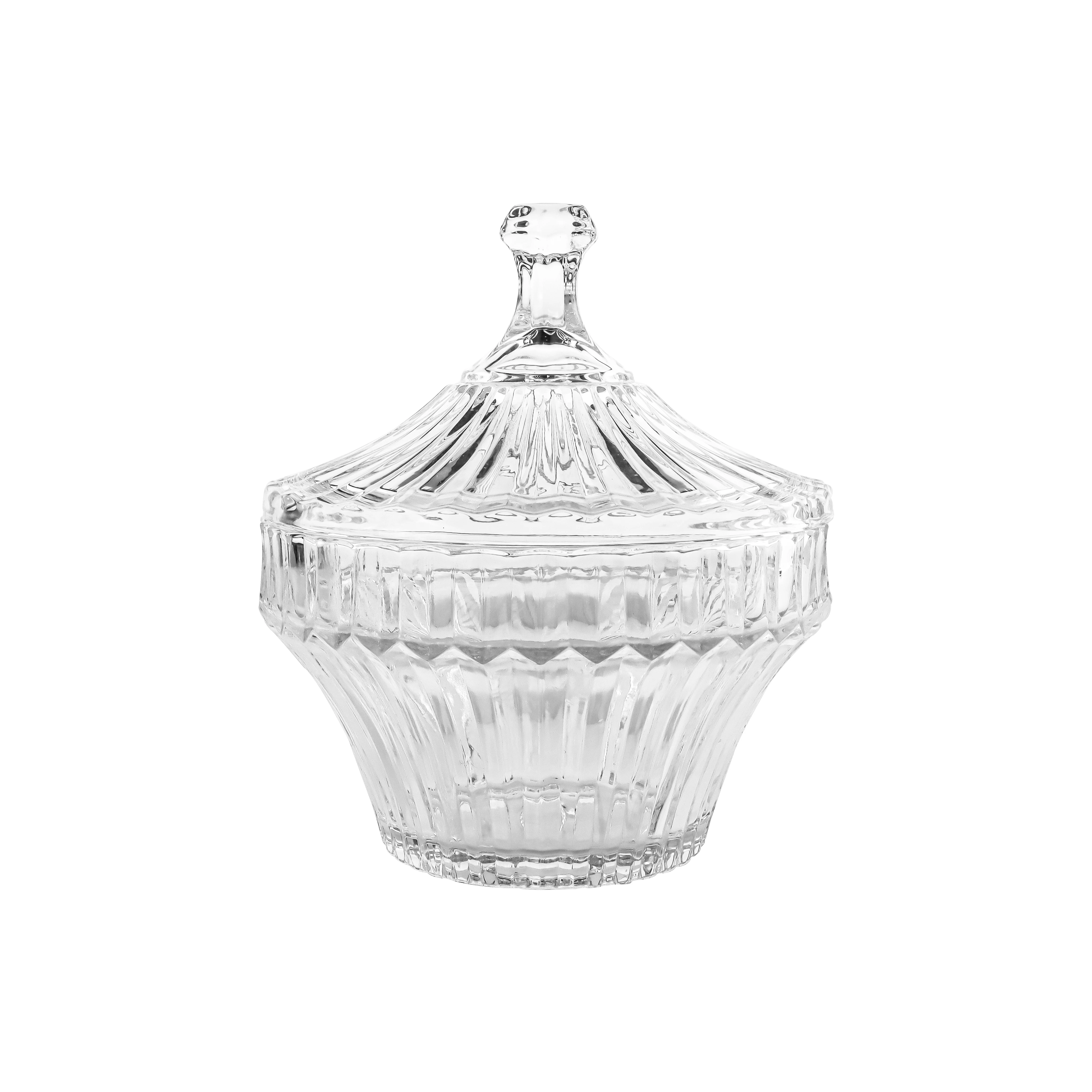 European Hot Selling Crystal Glass Creative Size for Kitchen Glasses Jar Party Heatable Big Candy Jar