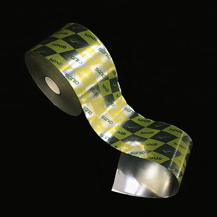 Custom logo food packaging laminating plastic snack packaging film roll for wholesale