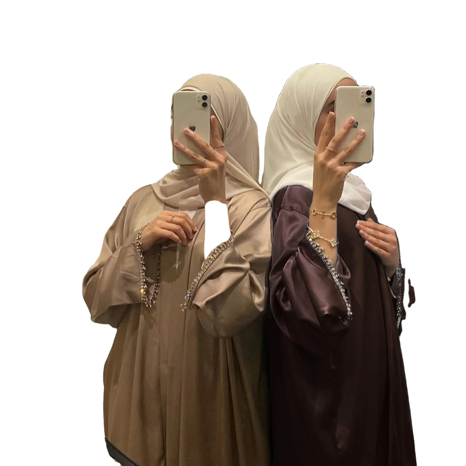 Hot selling Turkish Islamic Dress High Quality Muslim Kimono Dubai Style Casual Cardigan Muslim Dress Satin Open Abaya