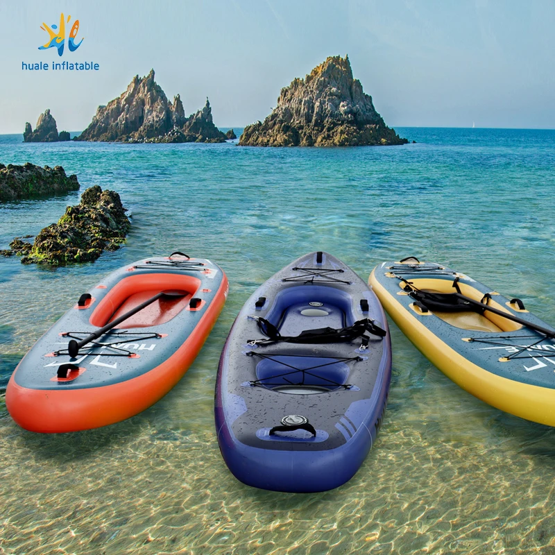 OEM Hot Sell Inflatable Kayak 2 Person Fishing Kayak Pedal Drive Ocean Waters Surfing