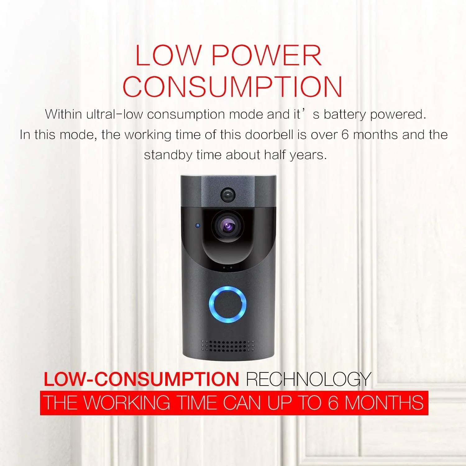 B30 Smart Home Video Doorbell Camera Waterproof IP65 Outdoor Ring Ding Dong HD 720P Wifi Wireless Door Bell