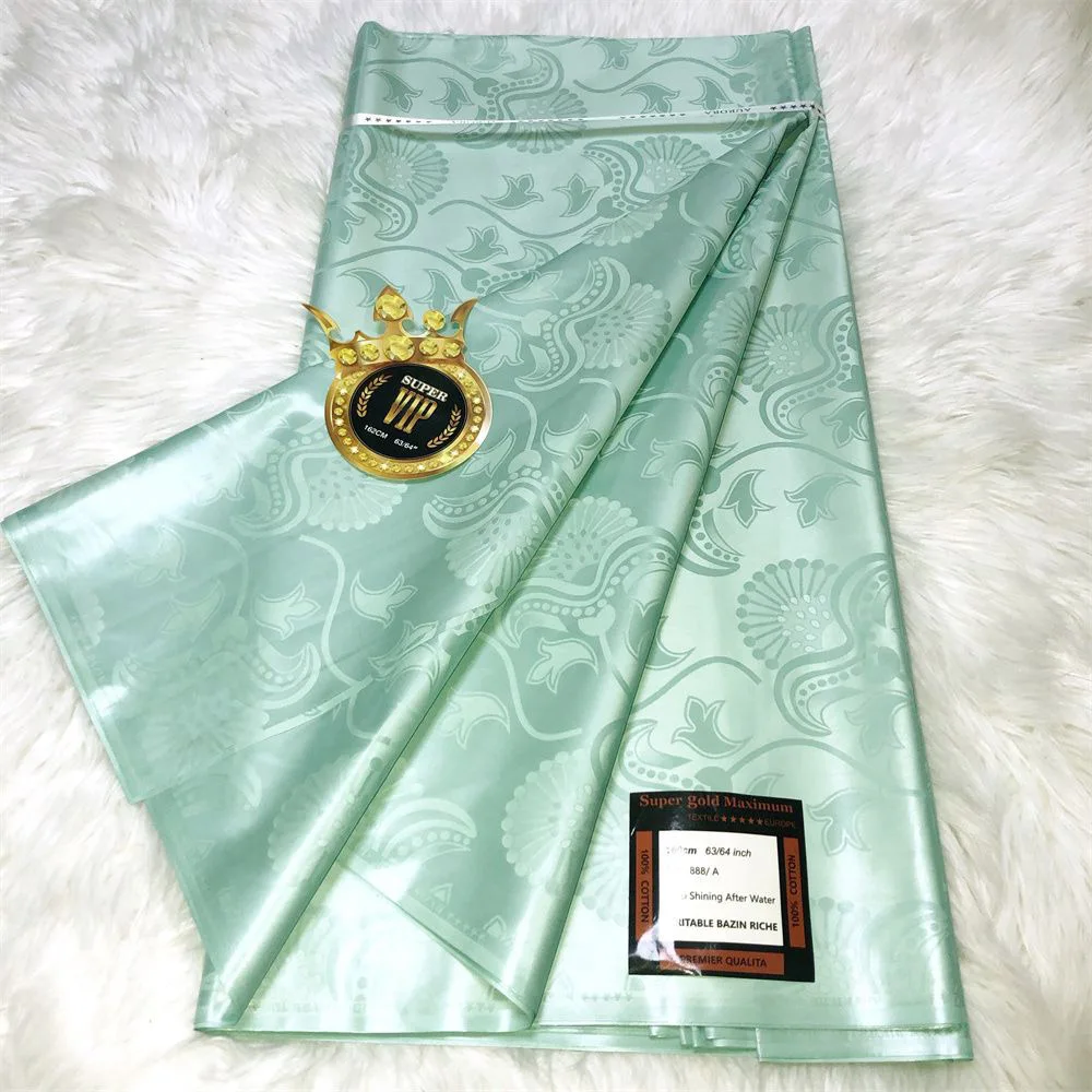 Mikemaycall 10 yard per pieces New arrival waterproof Bazin lace fabric african bazin riche wholesale for nigerian fashion