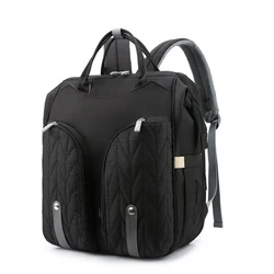 3 in 1 Bassinet mummy Foldable Bed Crib custom Portable Maternity nappy wet mother baby carry care bag USB Backpack diaper bag