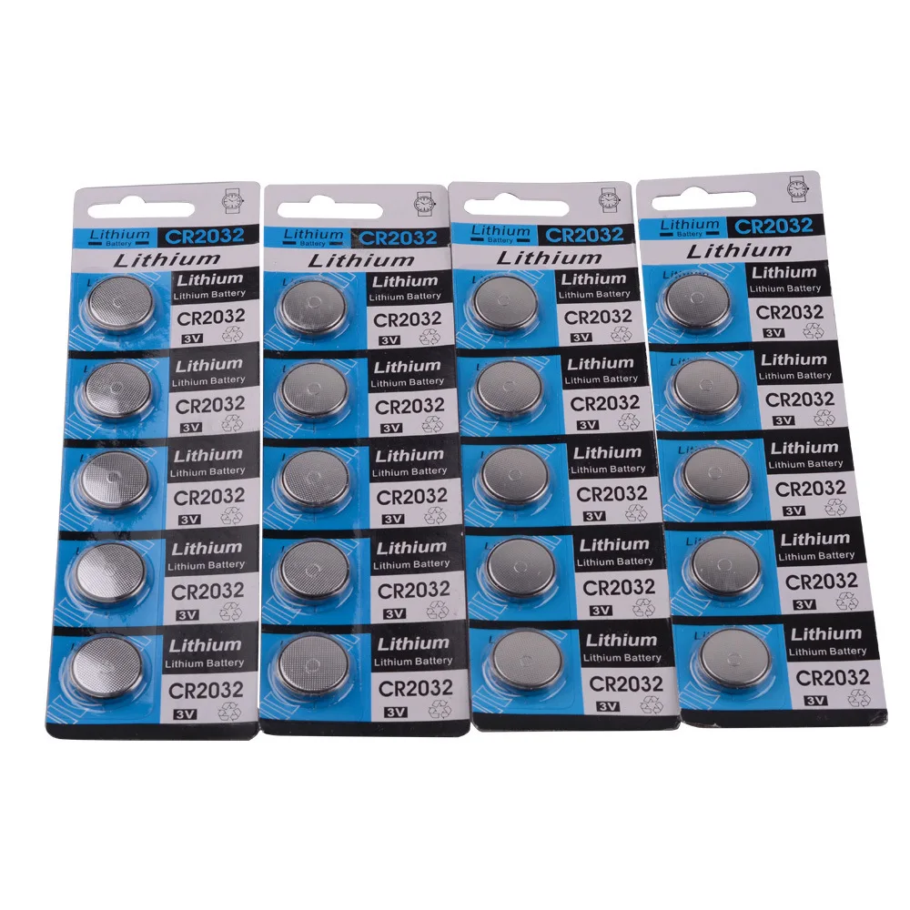 High Quality Lithium Button Cell CR2032 battery electronics gift bluetooth Selfie car key button battery