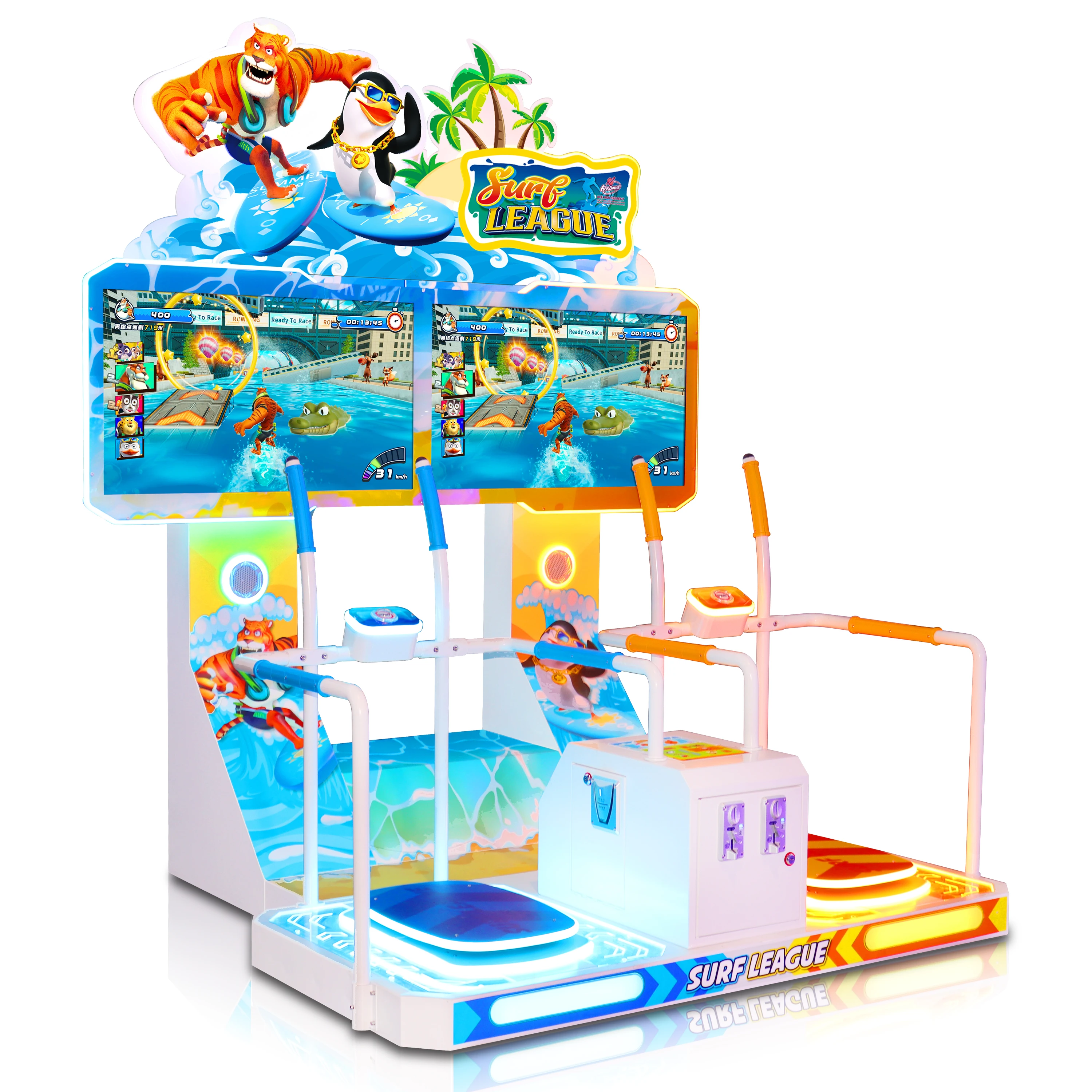 Hot Sale New Coin Operated Indoor Sport Arcade Double Surf League Game Machine For Sale