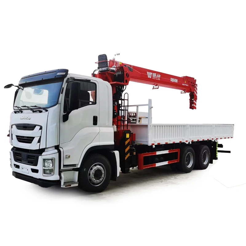 New Style Isuzu 6*4 10 Ton 16 Ton 5 Section Arm Cranes Truck Hydraulic Telescopic Boom Truck Mounted Crane