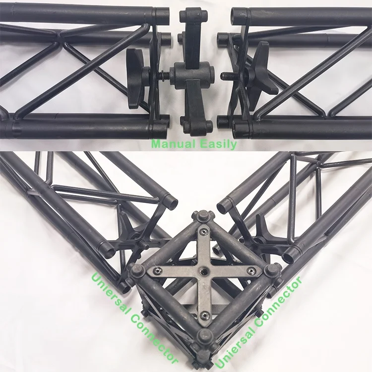 10x10 Hot Sale Lightweight Portable Modular Polyester Fabric Backdrop Expo Fair Aluminum Truss Stand Promotion Trade Show Booth