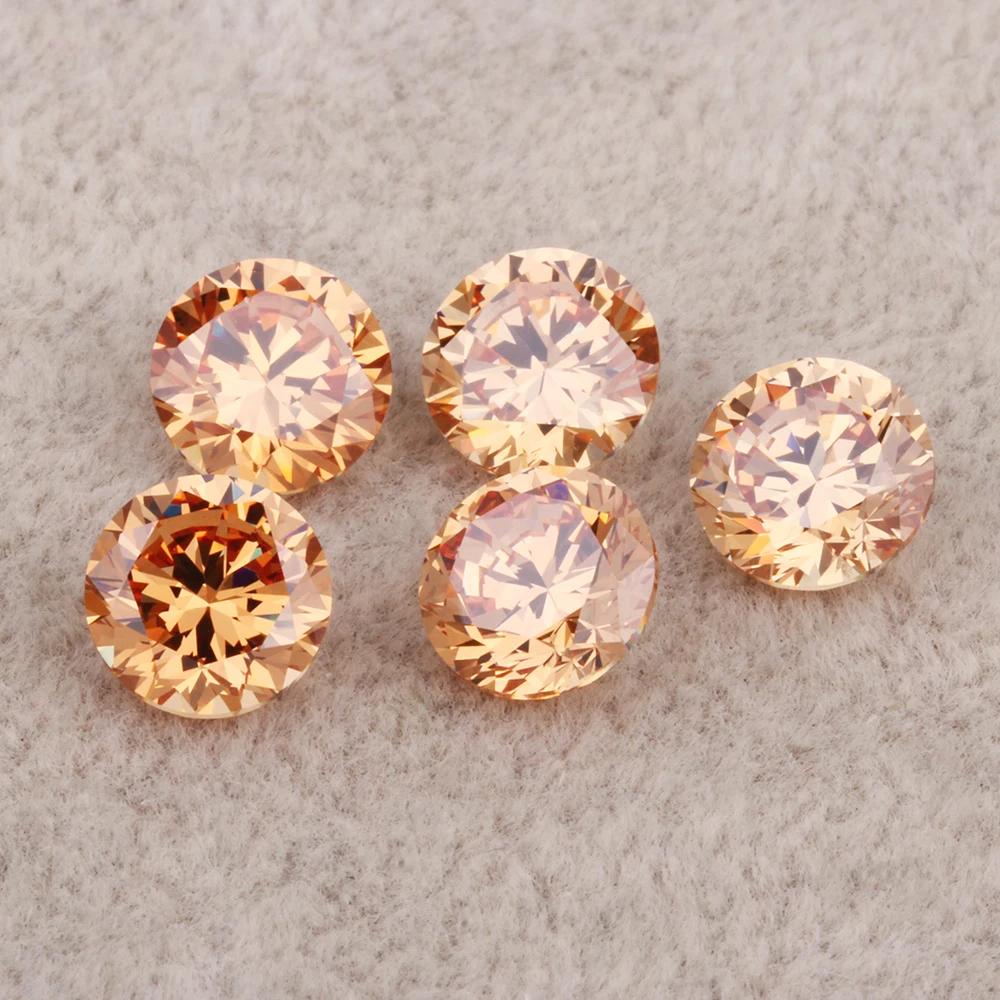2024 Popular Pink Cubic Zirconia Round Brilliant Cut CZ Stone for Jewelry Making