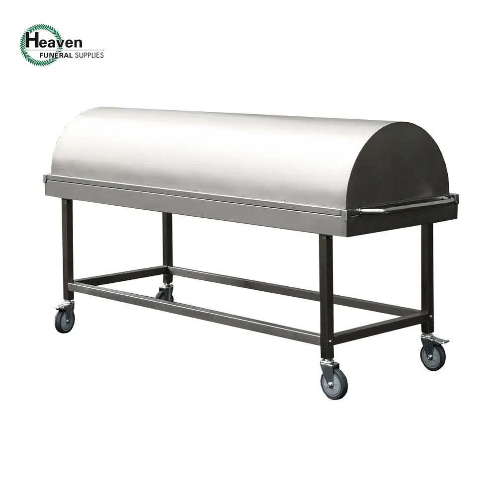 Corpse Cart Funeral Supplies Heavy Duty Mortuary Trolley Autopsy Cart with Cover