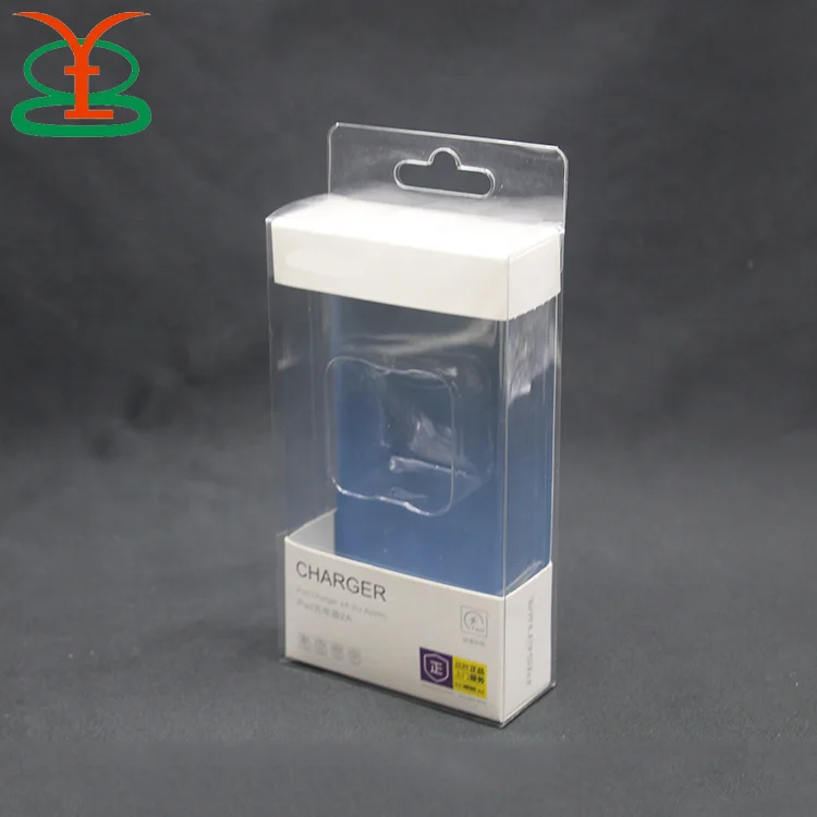 Transparent PVC Clear Plastic Box for Cell Phone Case Recycled Strawberry File Packaging with Embossing Blister Use