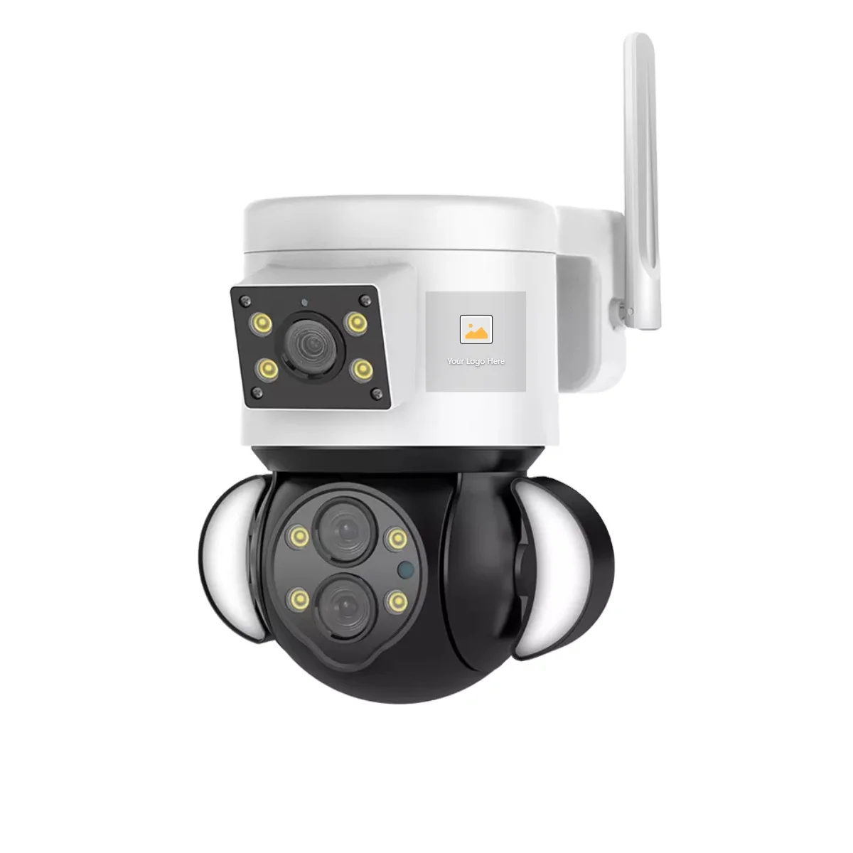 NEW 10X 4MP Optical Zoom PTZ Dual Lens  360 Degree Wide-Angle panorama  WiFi Surveillance Camera