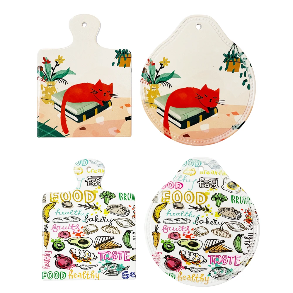 Оптовая продажа, прямоугольная керамическая разделочная доска под мрамор