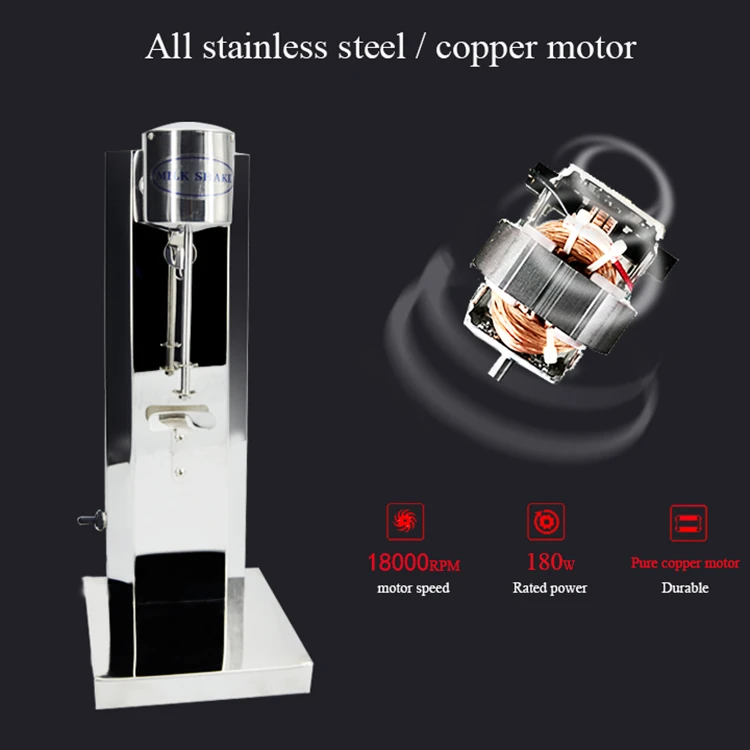 Dual Head Milkshake Machine Stainless Steel Milk Shake Machine 2 Speed with Cups, Smoothie Mixer Blender Cocktail Mixer Maker