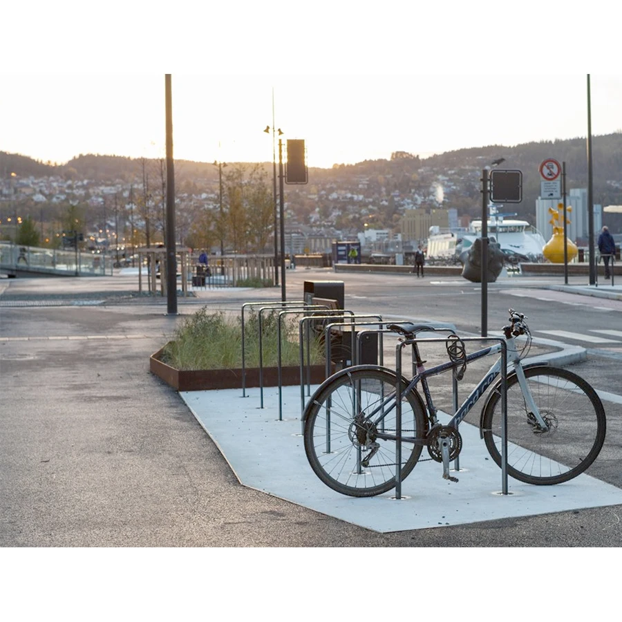 Wide Loop U Bicycle Floor Bike Stand Bike Rack For Garage Parking Storage