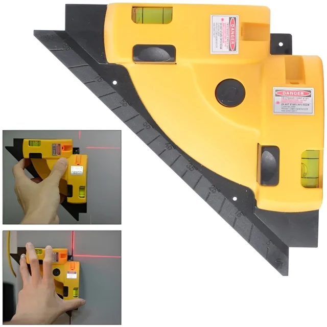Right Angle 90 Degree Square Laser Level High Quality Vertical Horizontal Laser Line Projection Measurement Tool Level Laser