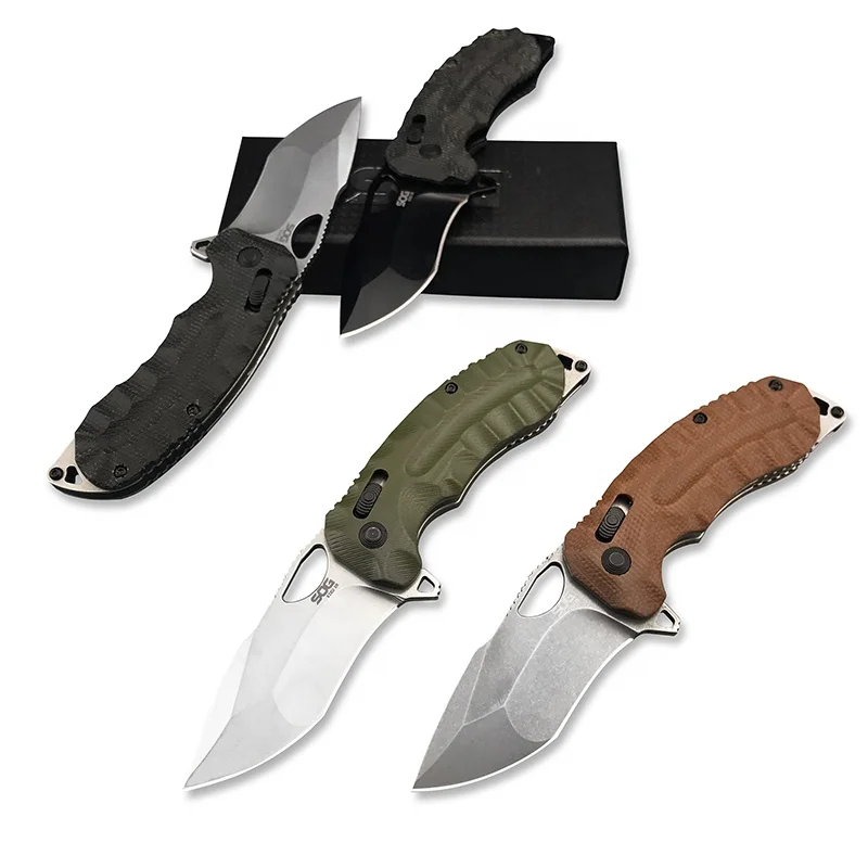 SOG Kiku XR 3.15 inch CTS-XHP blade EDC camping outdoor knife linen folding rescue pocket knife